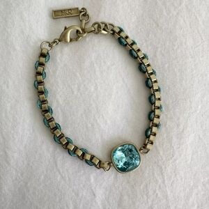 Stunning Silpada K&R Aqua Gem Bracelet RETIRED